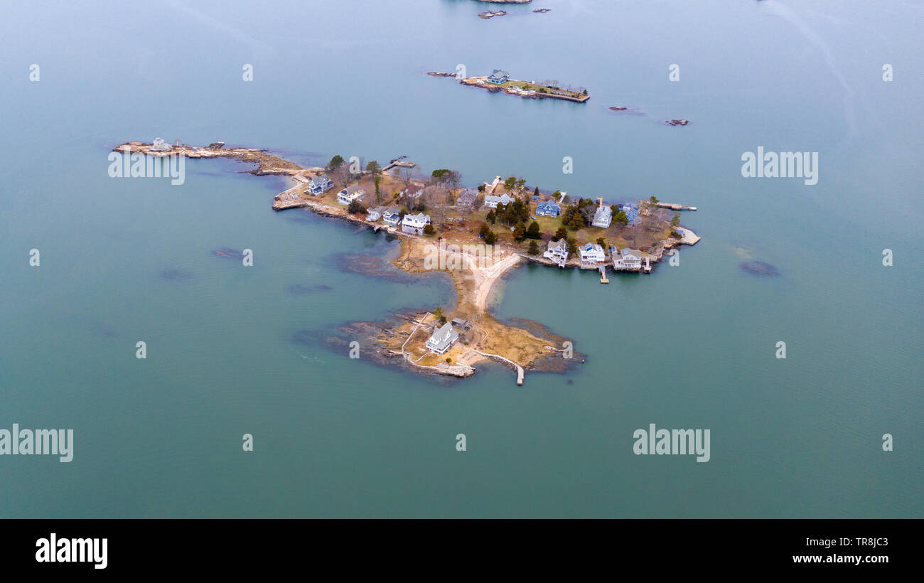 Governor Iland, the Thimble Islands, or the Thimbles, Long Island Sound