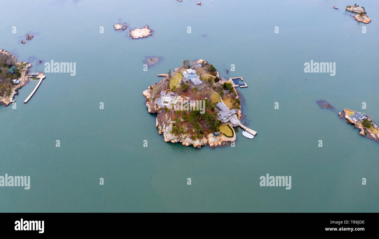 Davis Island, The Thimble Islands, or the Thimbles, Long Island Sound