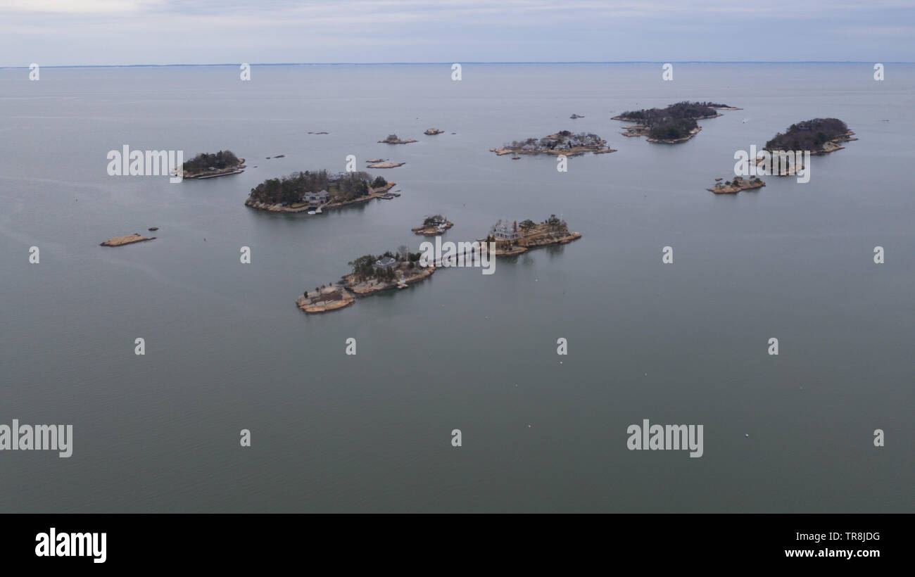 The Thimble Islands, or the Thimbles, Long Island Sound, Branford, CT