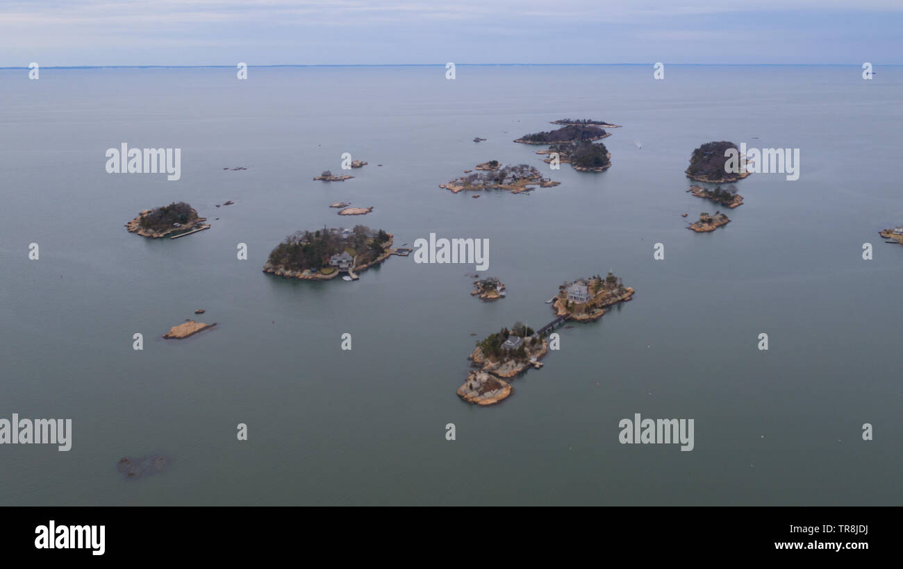 The Thimble Islands, or the Thimbles, Long Island Sound, Branford, CT