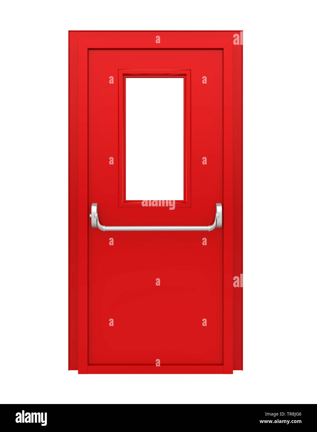 Emergency Exit Door Isolated Stock Photo - Alamy