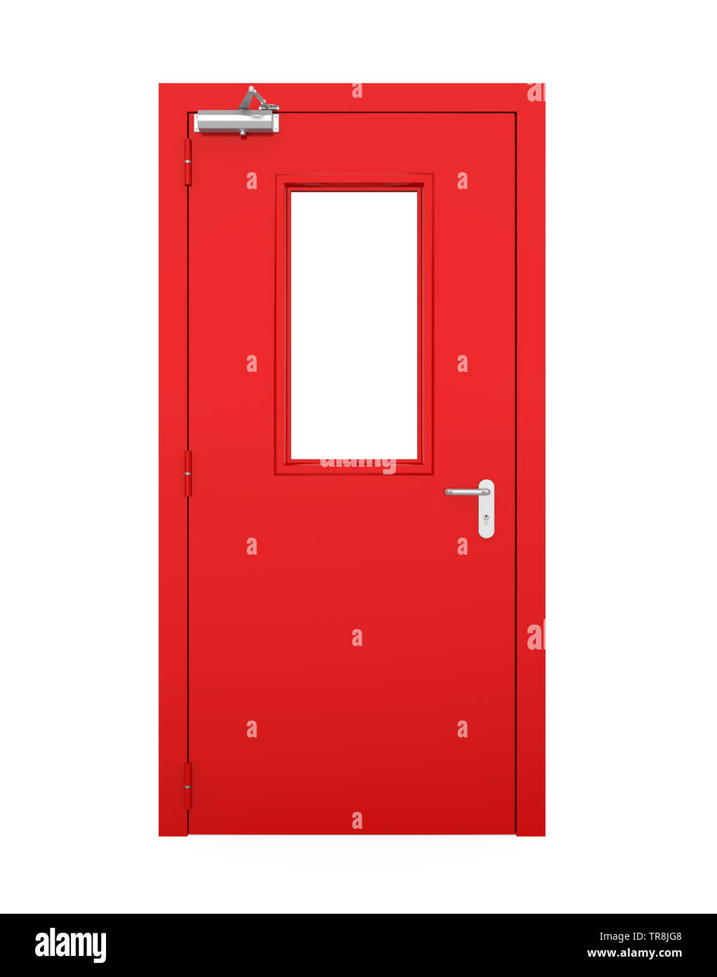 Emergency Exit Door Isolated Stock Photo - Alamy