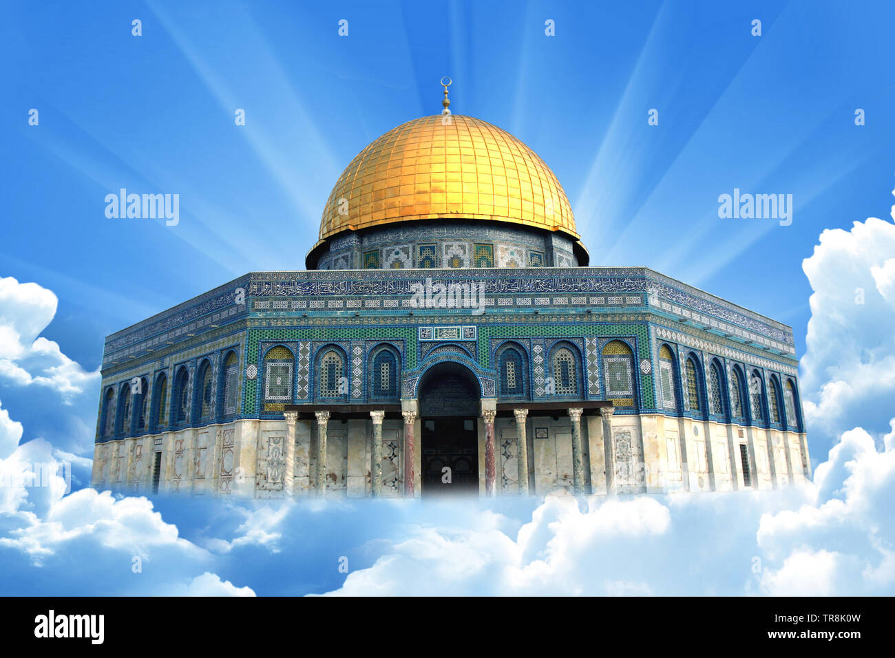 Al-Aqsa Mosque sky , dome of rock cloud Stock Photo - Alamy