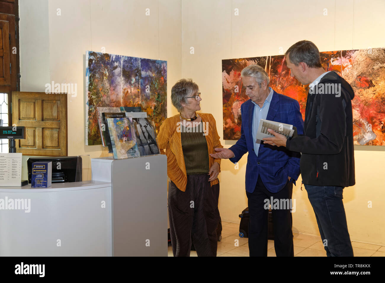 Tours, France.24th May,2019.Sophie and Gerard Capazza attend the Exhibition Re-naissance(s) of the Capazza Gallery in Tours, France Stock Photo