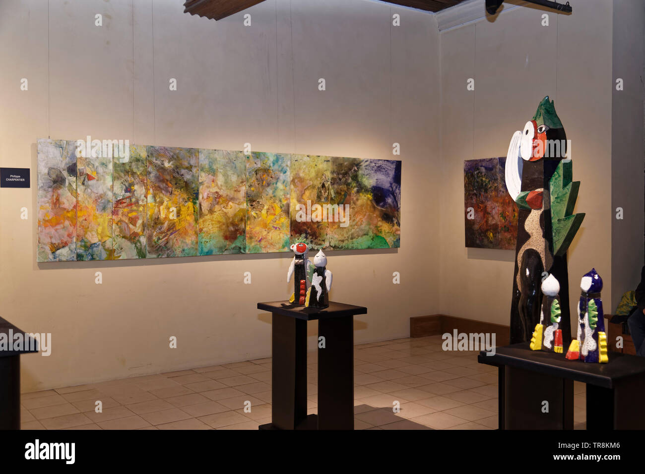 Tours, France.24th May,2019.Artworks of Coville & P. Charpentier at Exhibition Re-naissance(s) of the Capazza Gallery. ©:V Phitoussi/Alamy Stock Photo Stock Photo