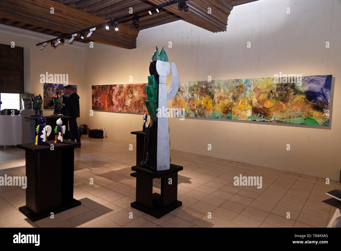 Tours, France.24th May,2019.Artworks of Coville & P. Charpentier at Exhibition Re-naissance(s) of the Capazza Gallery. ©:V Phitoussi/Alamy Stock Photo Stock Photo
