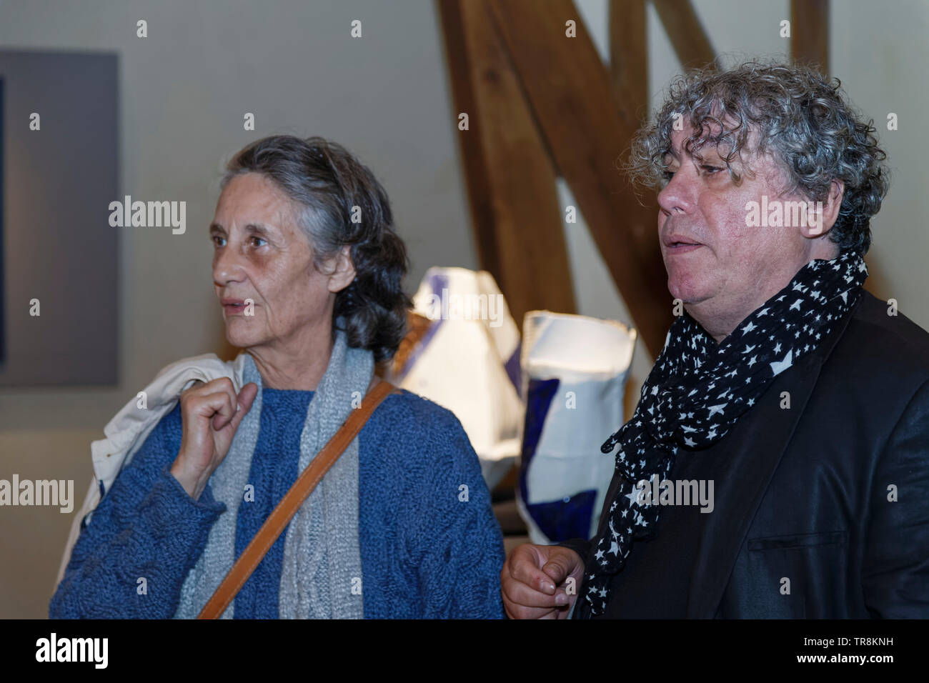 Tours, France.24th May,2019.Jean-Gilles Badaire attends the Exhibition Re-naissance(s) of the Capazza Gallery in Tours, France Stock Photo