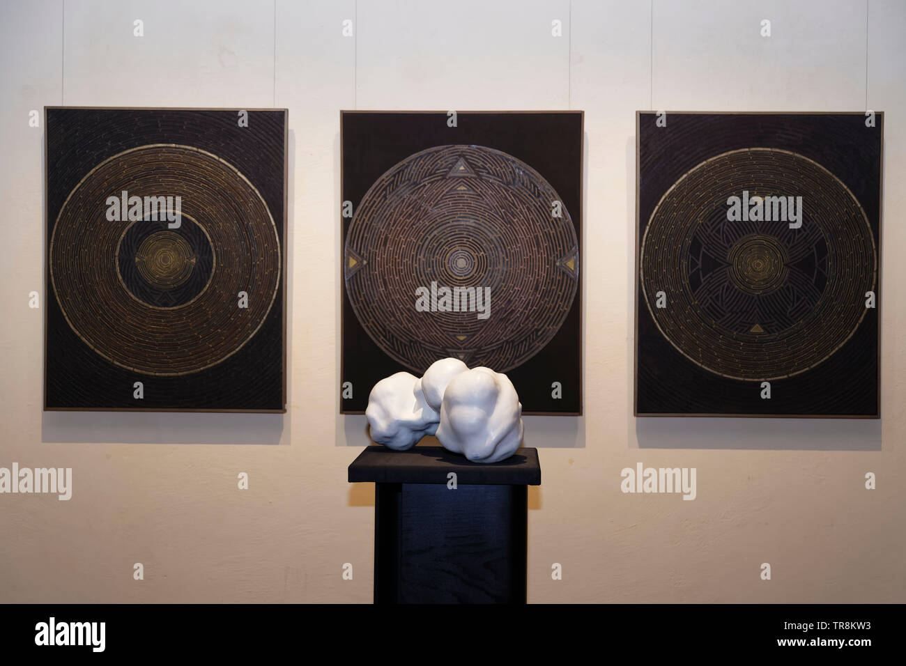 Tours, France.24th May,2019.Artwork of Sandra Zeenni & Jani at Exhibition Re-naissance(s) of the Capazza Gallery.©:Veronique Phitoussi/Alamy Stock Pho Stock Photo