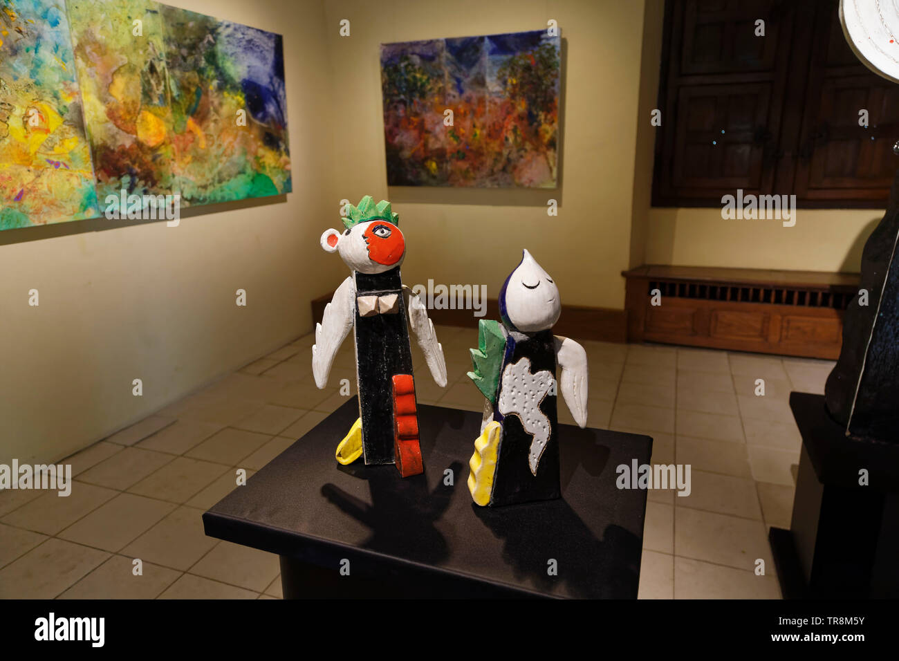 Tours,France.24th May,2019.The Jacky Coville Sculptures presented at the Exhibition Renaissance(s) of the Capazza Gallery in Tours, France Stock Photo