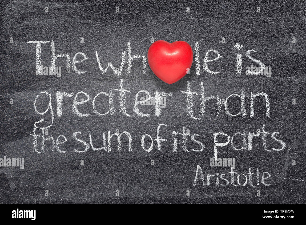 The whole is greater than the sum of its parts quote of ancient Greek philosopher Aristotle