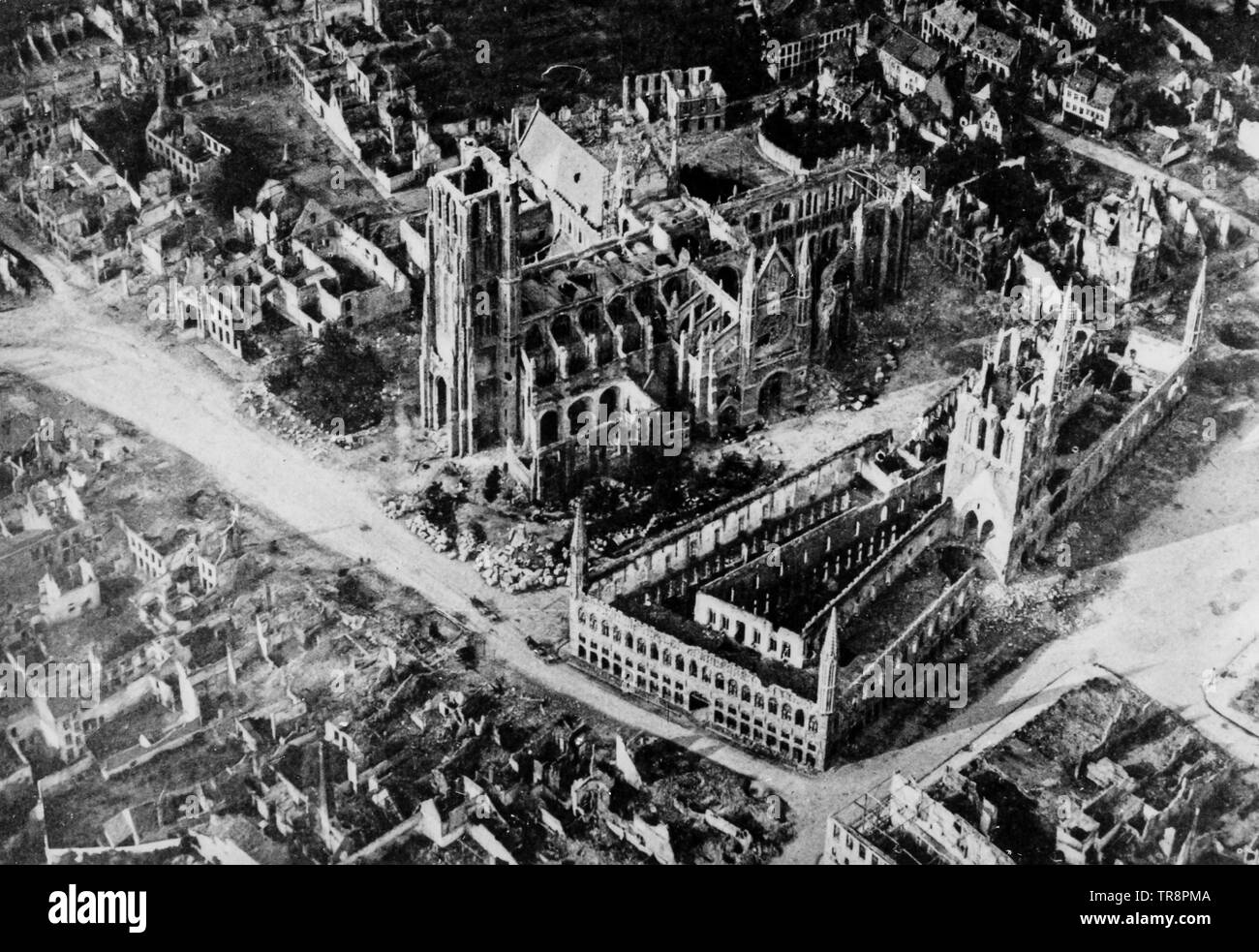 ypres following the battle of passchendaele, belgium, 1917 Stock Photo