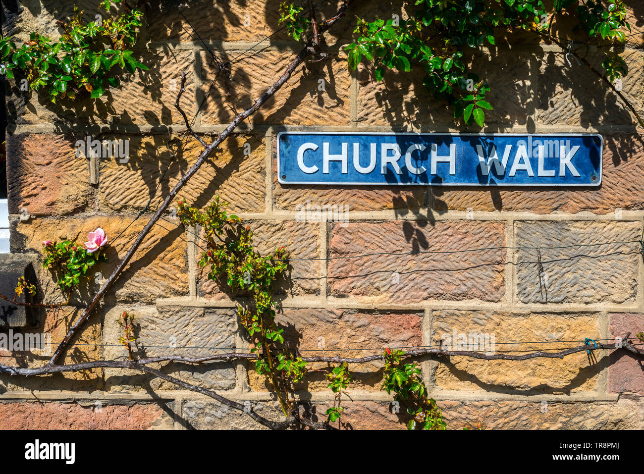 Church Walk, Wirksworth, Derbyshire Stock Photo