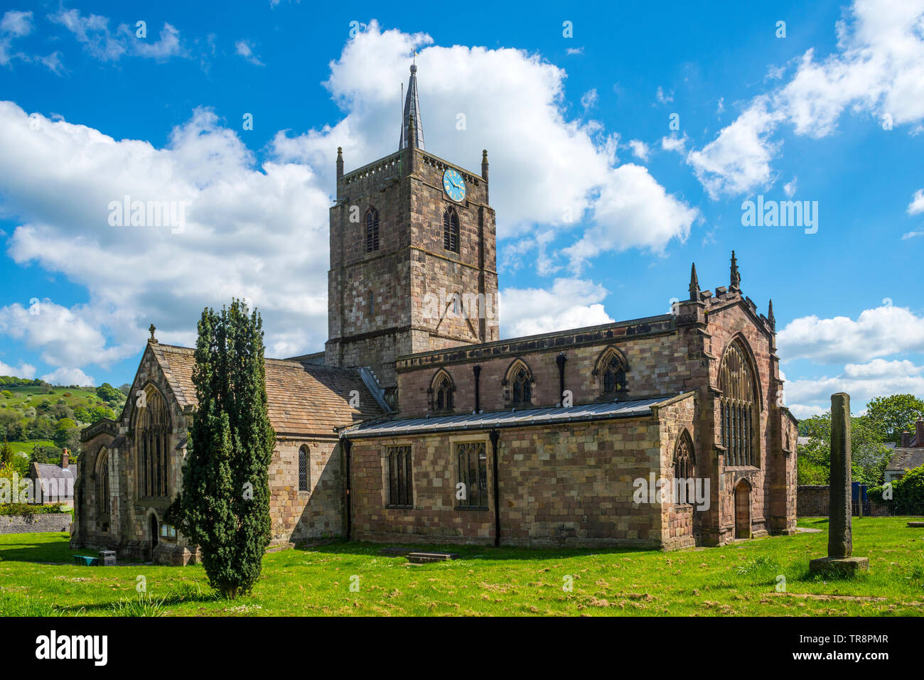 St Mary's Church, Wirksworth, Derbyshire Stock Photo
