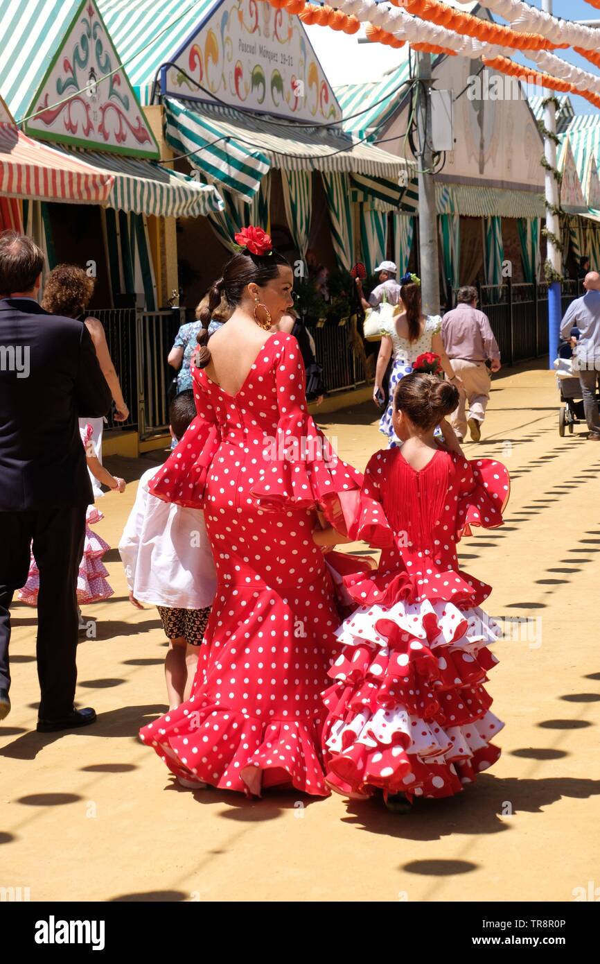 Seville Fair, Feria de Abril Stock Photo