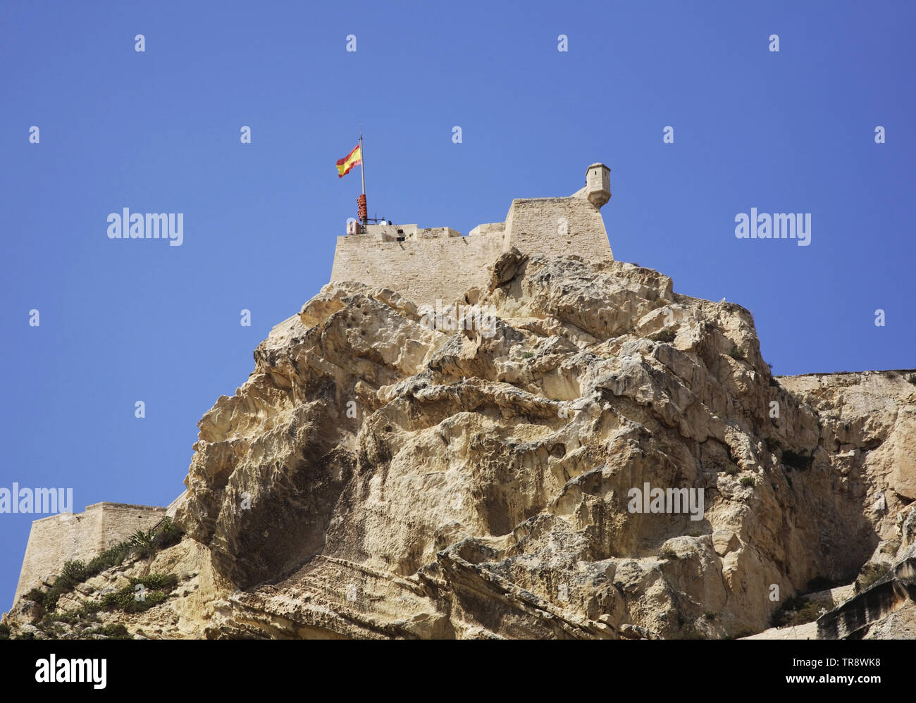 Santa Barbara castle in Alicante. Spain Stock Photo Alamy
