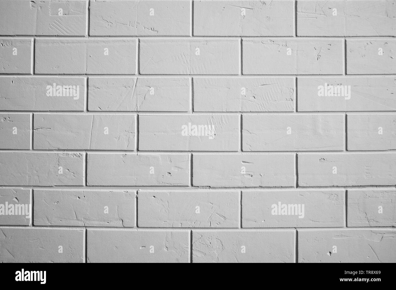Grey brick wall texture Stock Photo