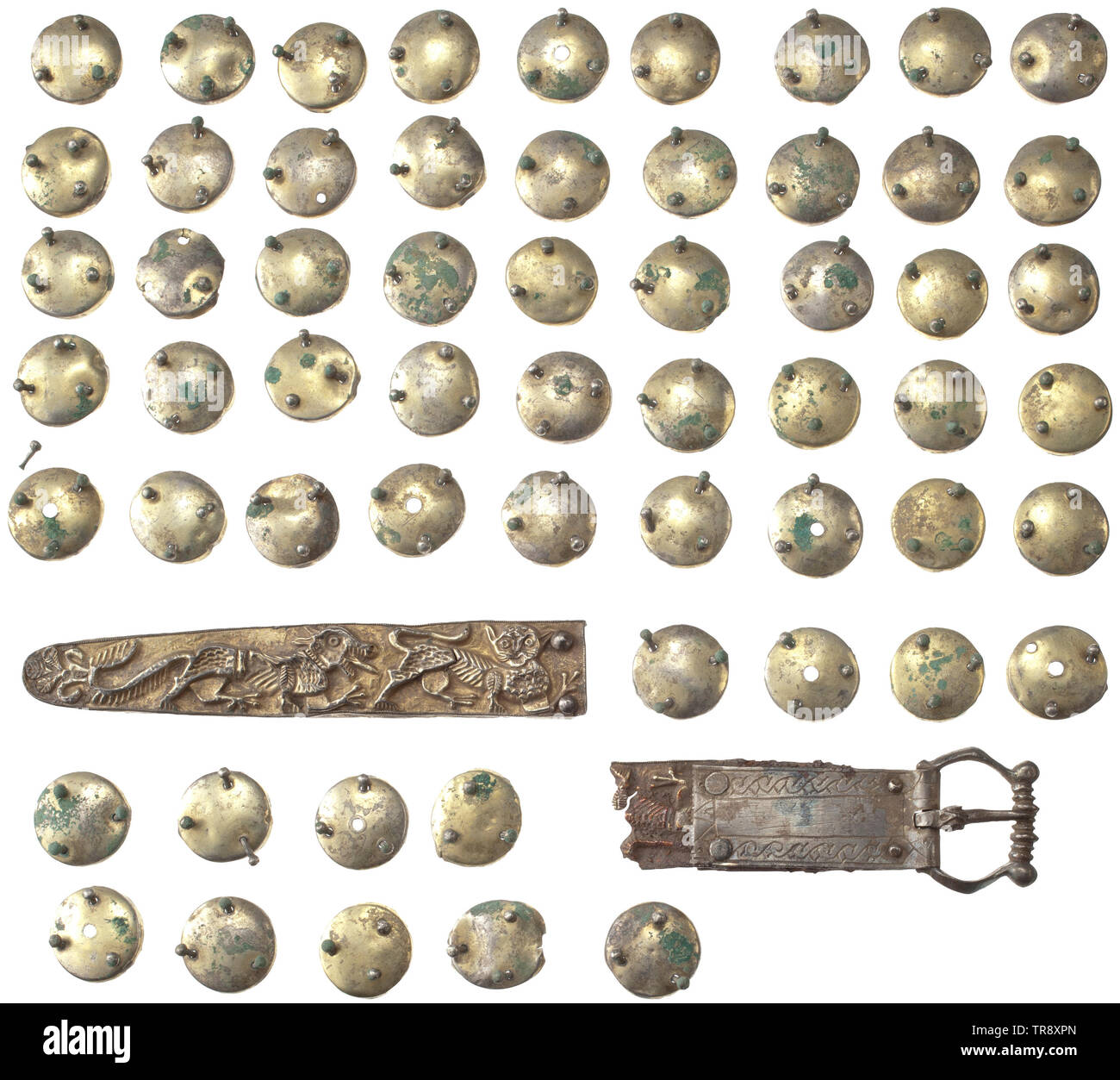 A Set Of Gothic Belt Fittings Austria Hungary 14th Century