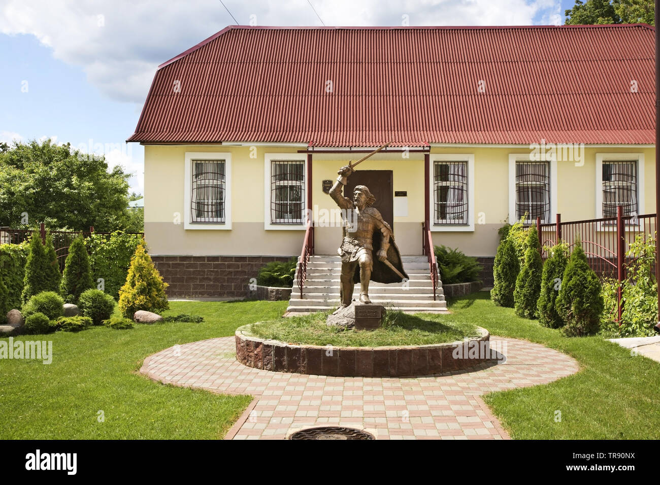 Museum of medieval chivalry in Polotsk. Belarus Stock Photo