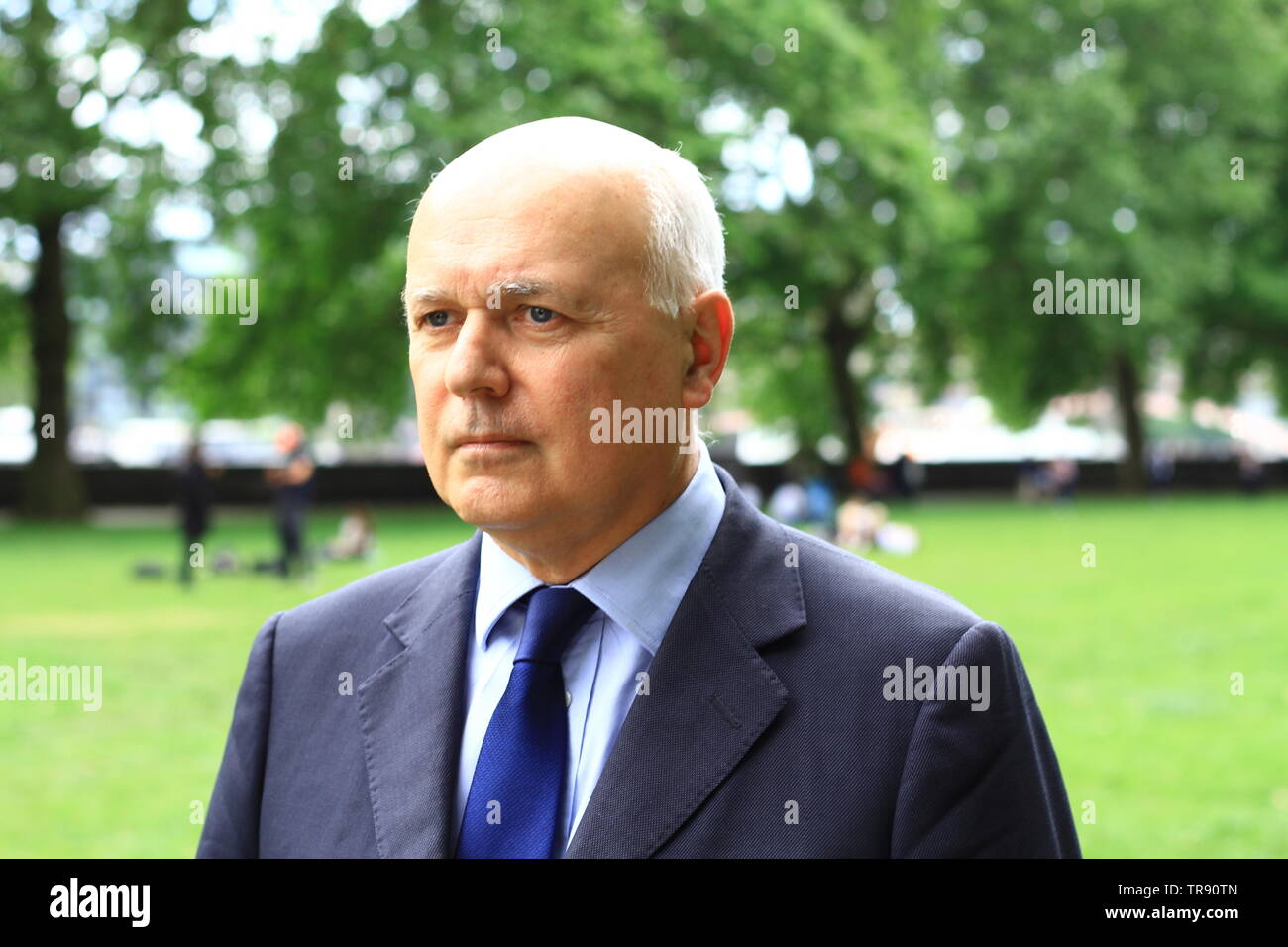 IAIN DUNCAN SMITH IN WESTMINSTER ON THE 30TH MAY 2019. IDS. CONSERVATIVE PARTY POLITICIANS. BRITISH POLITICIANS. UK POLITICS. POLITICING. POLITICS. MINISTERS. LEADERS. CONSERVATIVE AND UNION PARTY. TORY PARTY. TORIES. Stock Photo