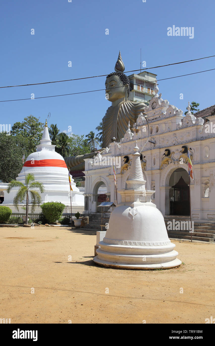 the seated buddha statue at wewurukannala vihara in dickwella sri lanka Stock Photo