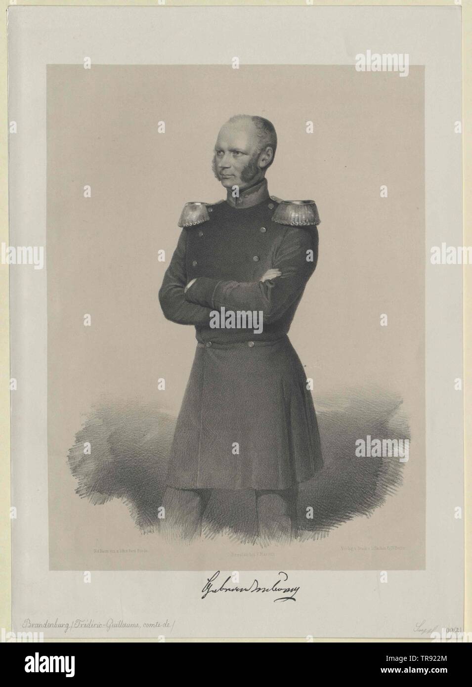 Brandenburg, Frederick Wilhelm count, Additional-Rights-Clearance-Info-Not-Available Stock Photo