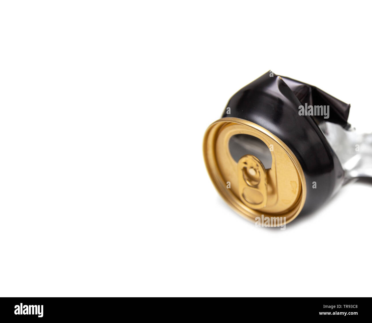 Compressed can isolated on a white background Stock Photo