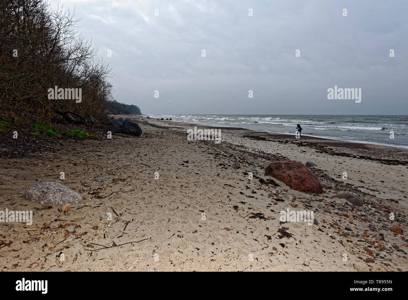 Landschaften am Ostsee,Karkle,Karkelbeck am Ostsee. Stock Photo