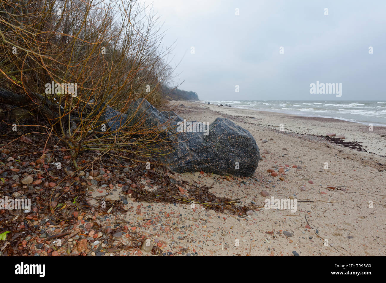 Landschaften am Ostsee,Karkle,Karkelbeck am Ostsee. Stock Photo