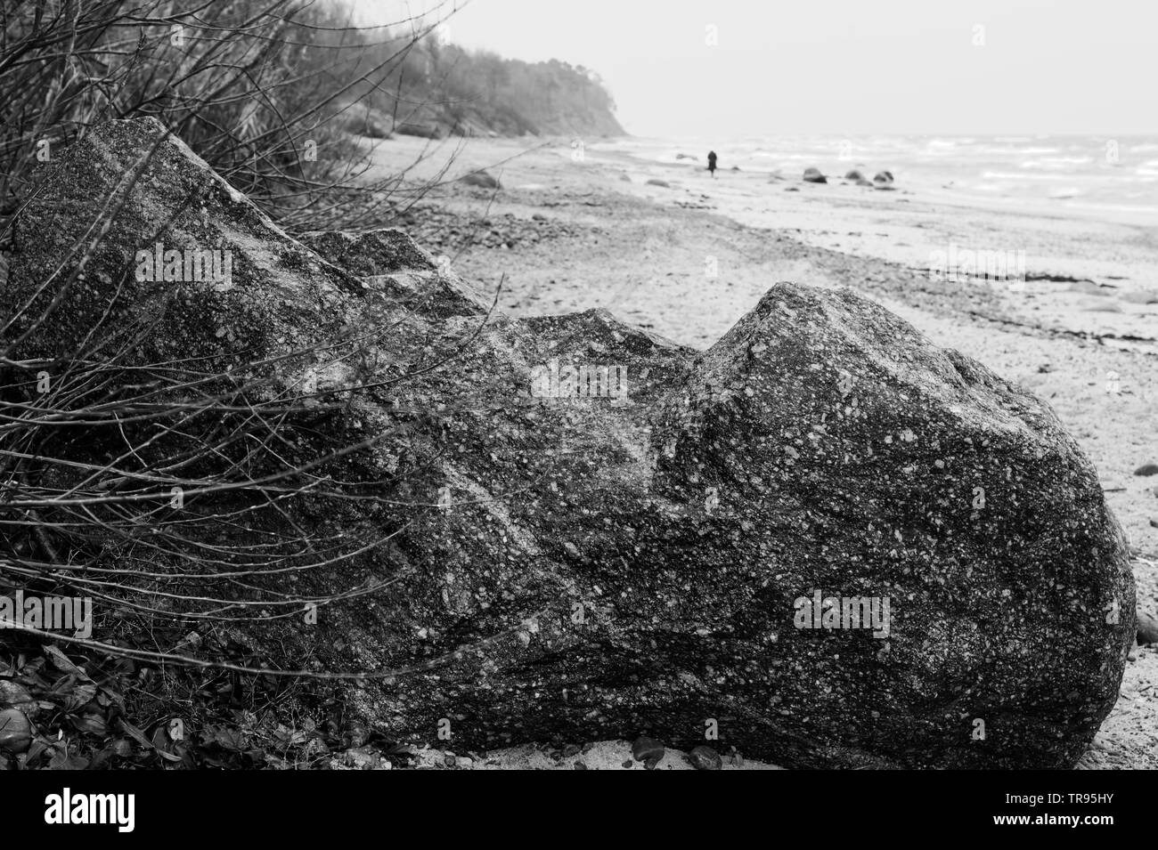 Landschaften am Ostsee,Karkle,Karkelbeck am Ostsee. Stock Photo