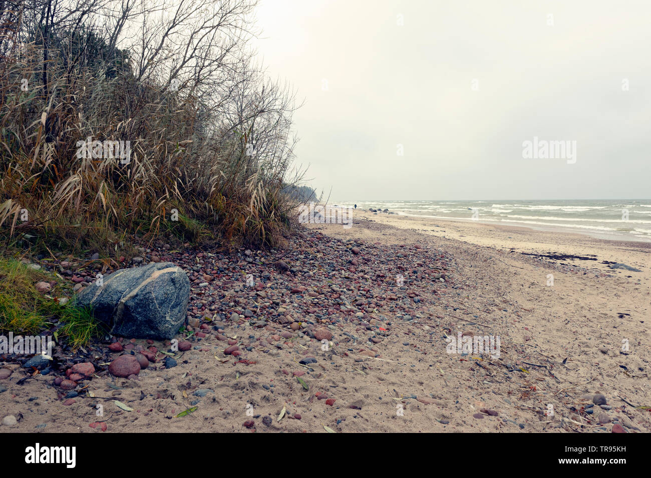 Landschaften am Ostsee,Karkle,Karkelbeck am Ostsee. Stock Photo