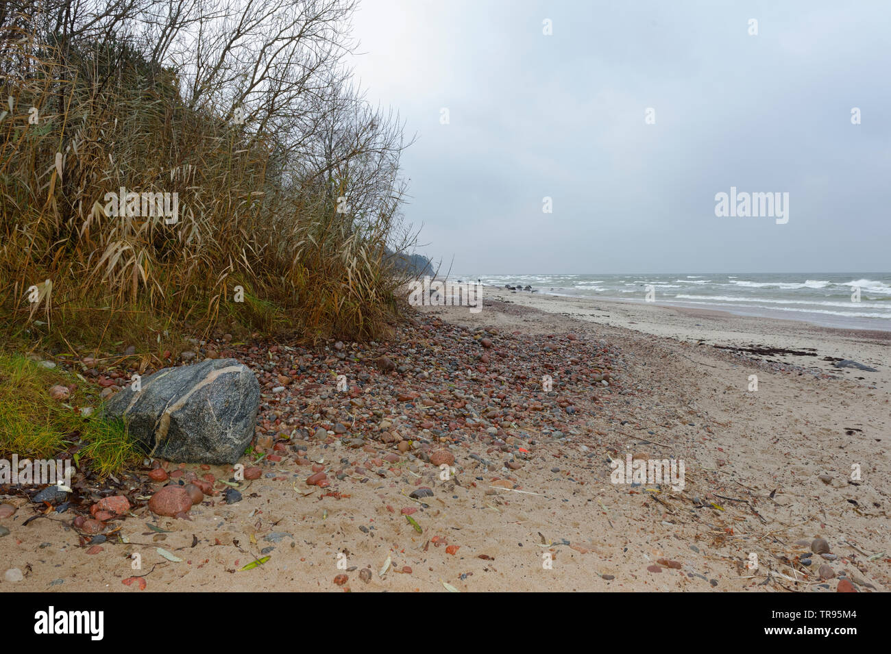 Landschaften am Ostsee,Karkle,Karkelbeck am Ostsee. Stock Photo