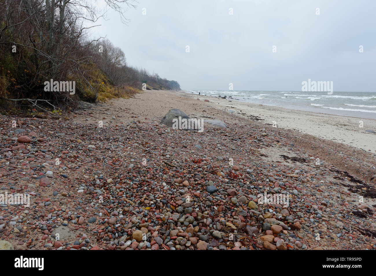 Landschaften am Ostsee,Karkle,Karkelbeck am Ostsee. Stock Photo