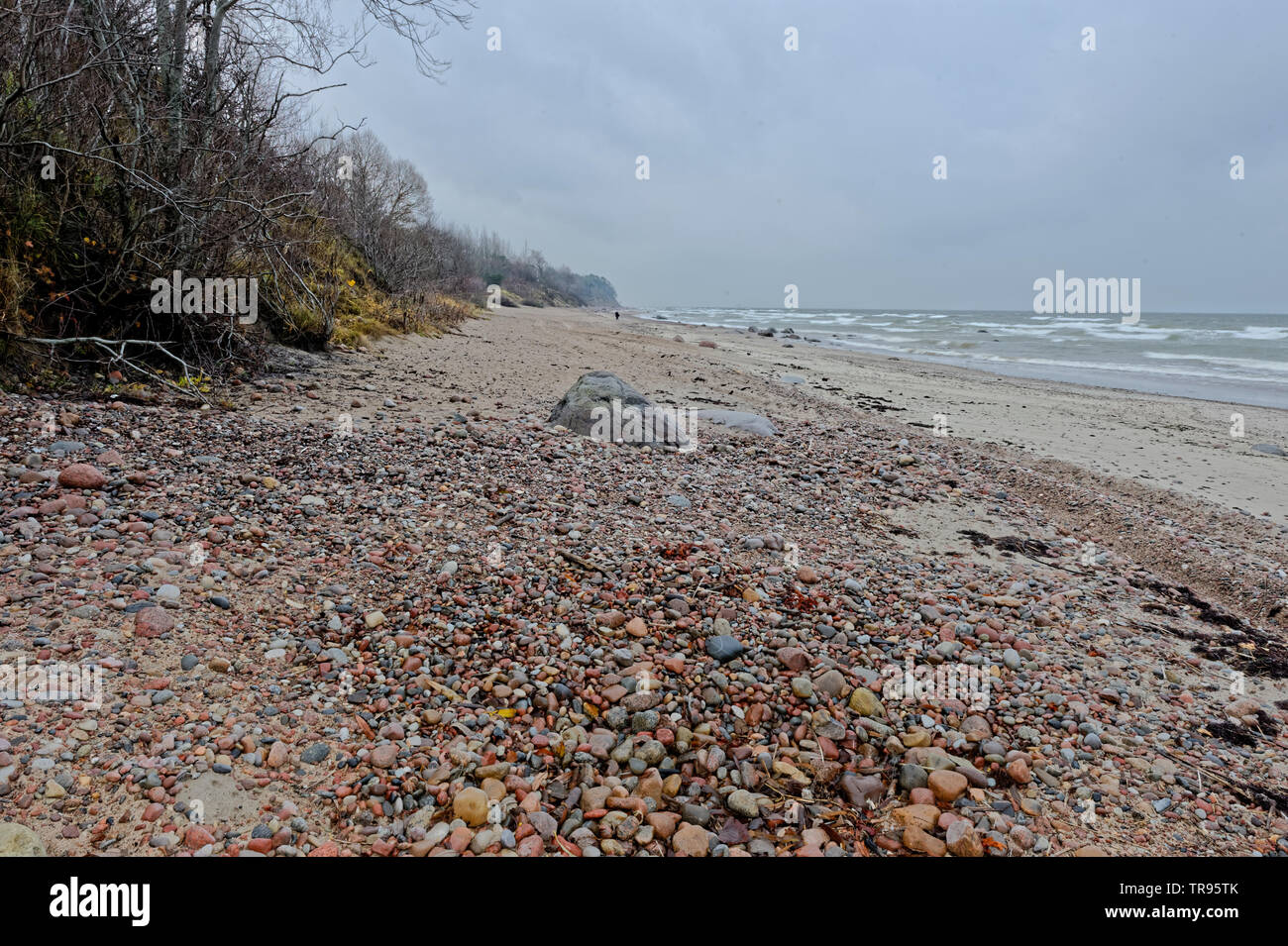 Landschaften am Ostsee,Karkle,Karkelbeck am Ostsee. Stock Photo