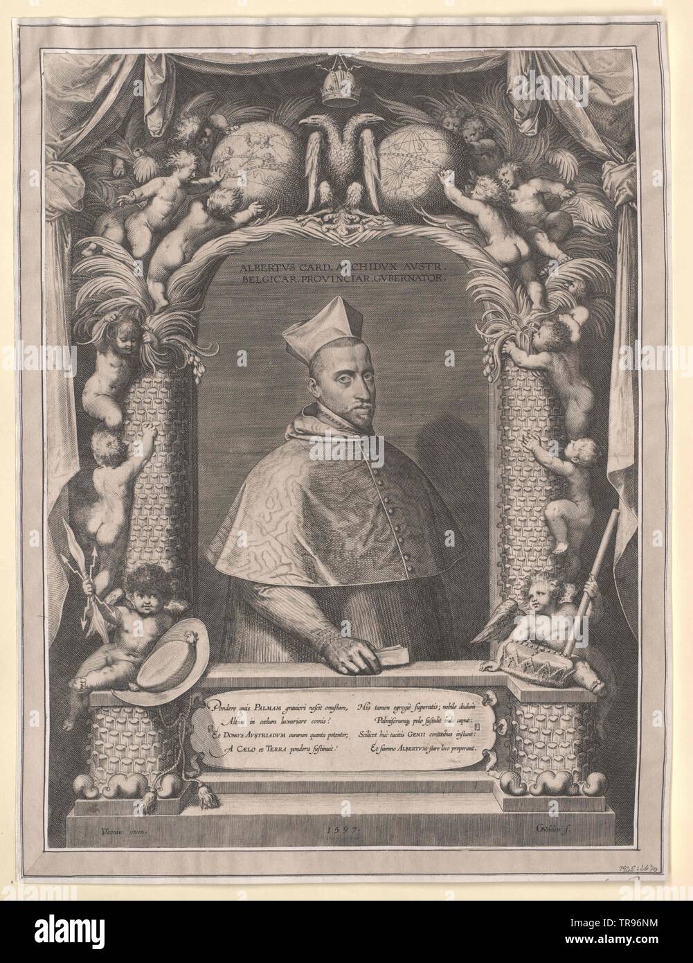 Albrecht VII the pious, Archduke of Austria, cardinal, 1577 archbishop of Toledo and Primas of Spain, renounce 1598, proconsul of the Netherlands, Additional-Rights-Clearance-Info-Not-Available Stock Photo