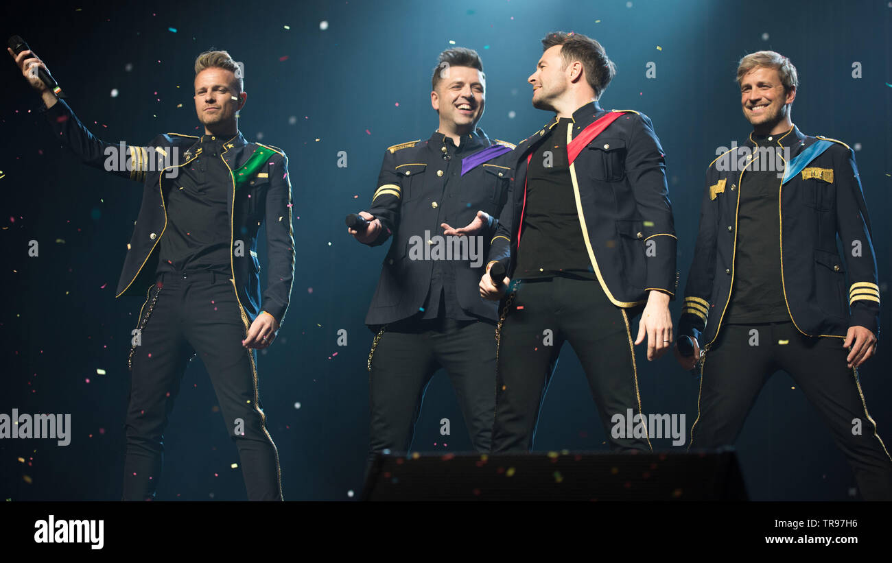Glasgow, UK. 28 May 2019. World renown boy band, Westlife, in concert