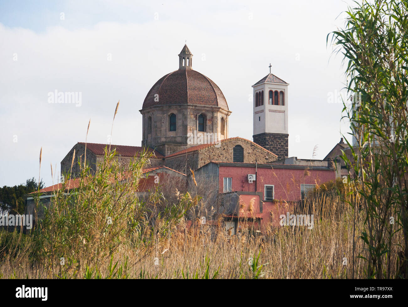 Chiesa Santa Maria Assunta, Cabras, eastern Sardinia, Italy Stock Photo