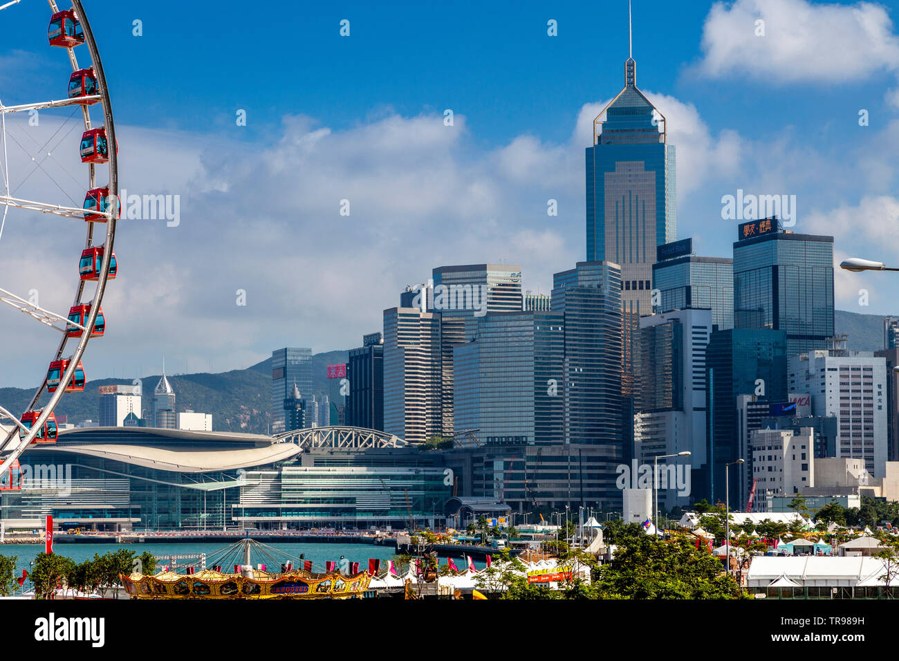 The Hong Kong Skyline, Hong Kong, China Stock Photo