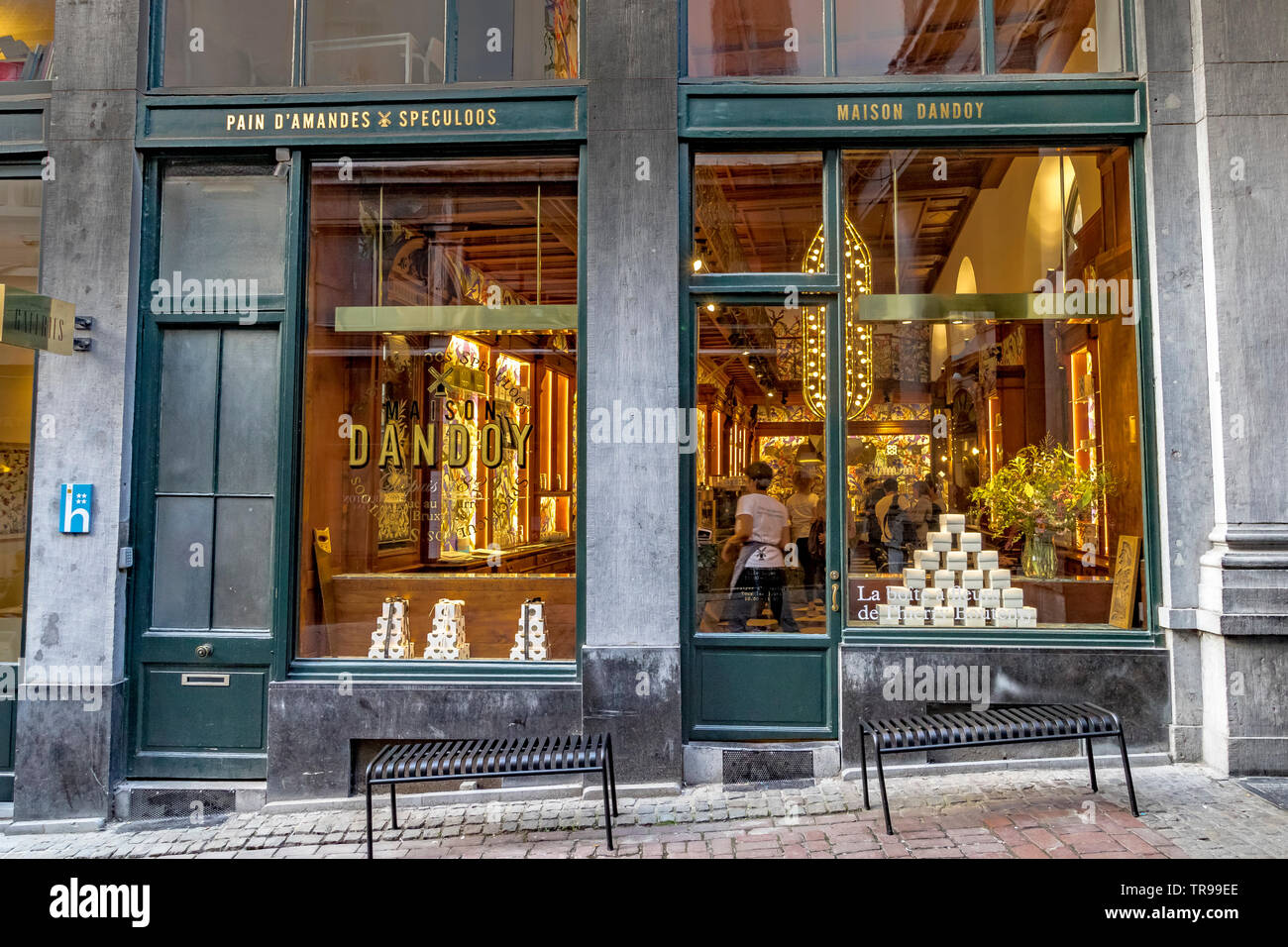 Maison Dandoy a tea room and waffle cafe in Les Galeries Royales Saint
