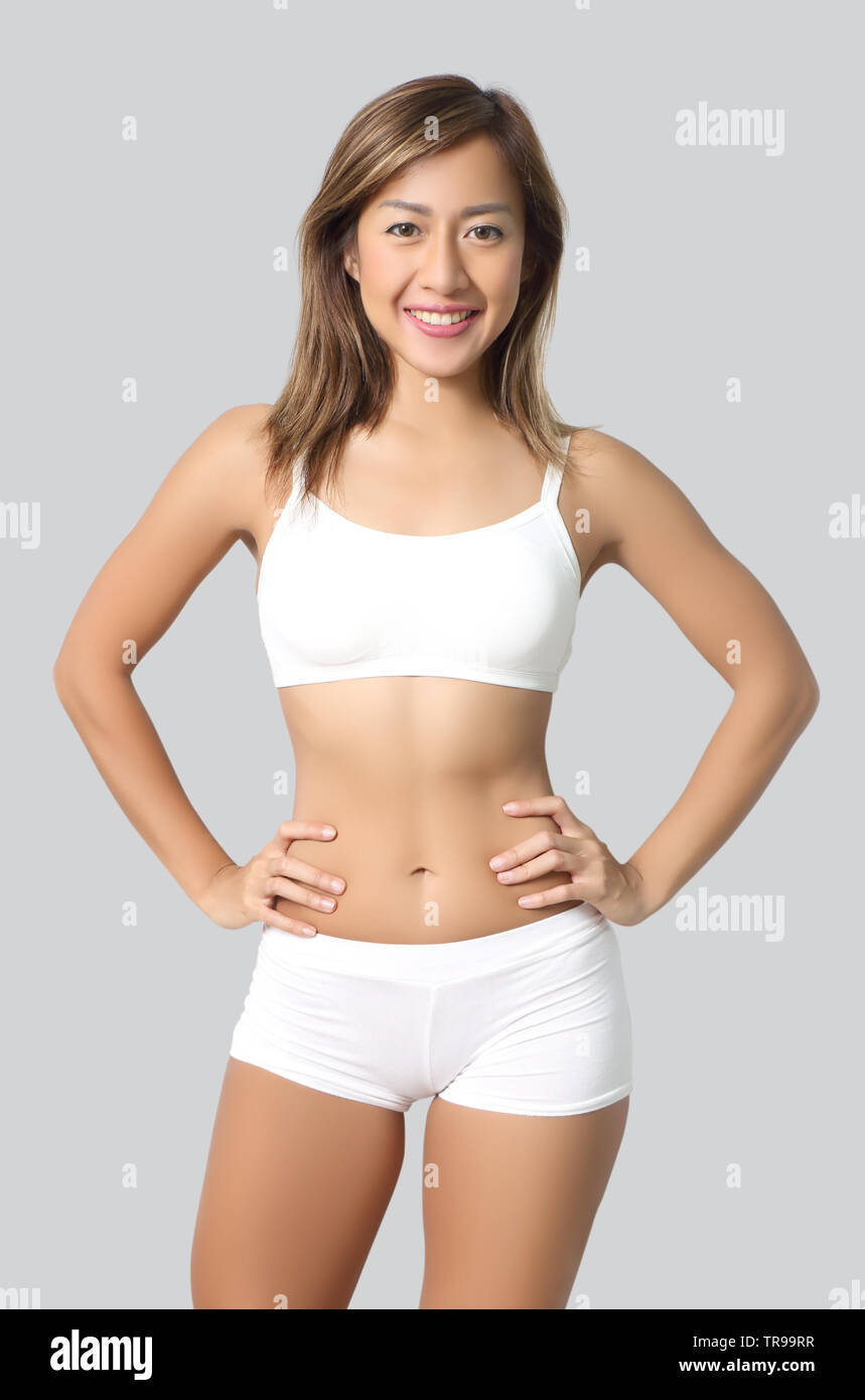 beautiful asian woman with fitness sportwear Stock Photo - Alamy