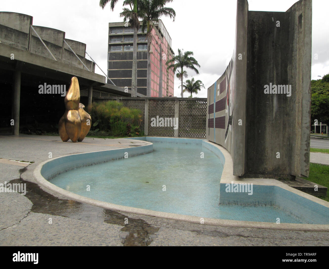 Caracas, Venezuela.Shepherd of clouds sculpture by  jean arp CENTRAL UNIVERSITY OF VENEZUELA UCV. Stock Photo