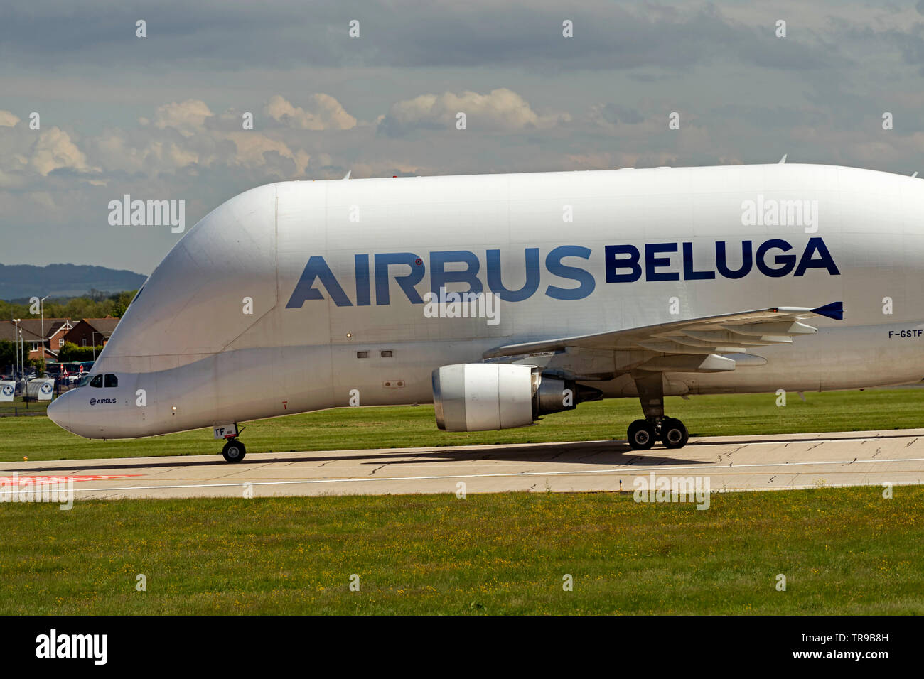 Airbus Airbus A300 600st Beluga F Gstf On Runway Post Landing At Hwarden Airport Stock Photo Alamy Airbus Airbus A300 600st Beluga F Gstf On Runway Post Landing At Hwarden Airport Stock Photo Alamy