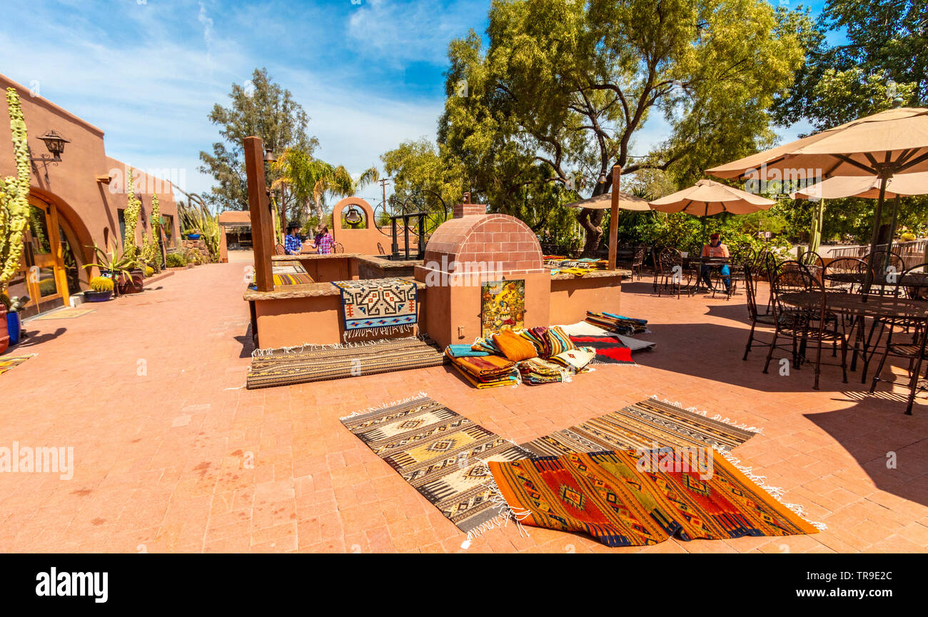 Mexican rugs for sale at White Stallion Ranch, a dude ranch outside