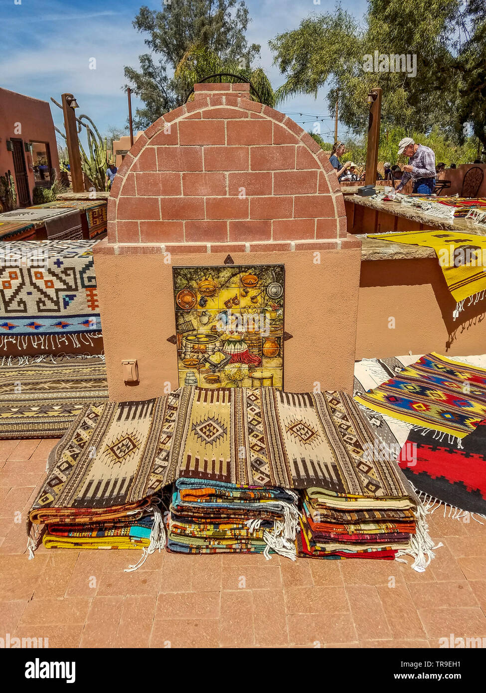 Mexican rugs for sale at White Stallion Ranch, a dude ranch outside