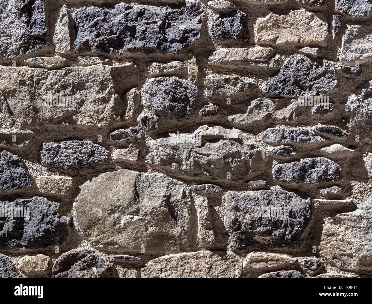 Very old masonry wall background. Stock Photo