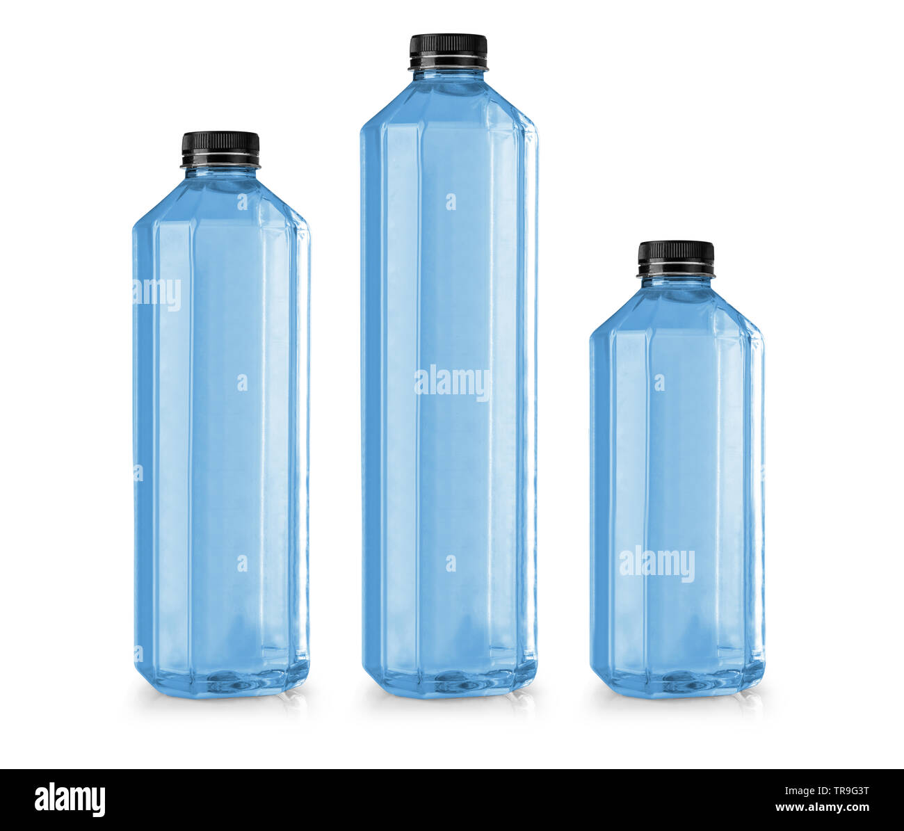 set water bottles isolated on white background Stock Photo - Alamy