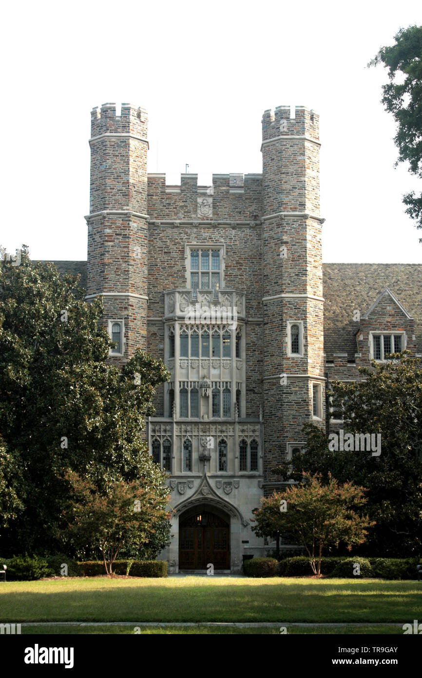 Perkins Library on the campus of Duke University in Durham, NC, USA ...