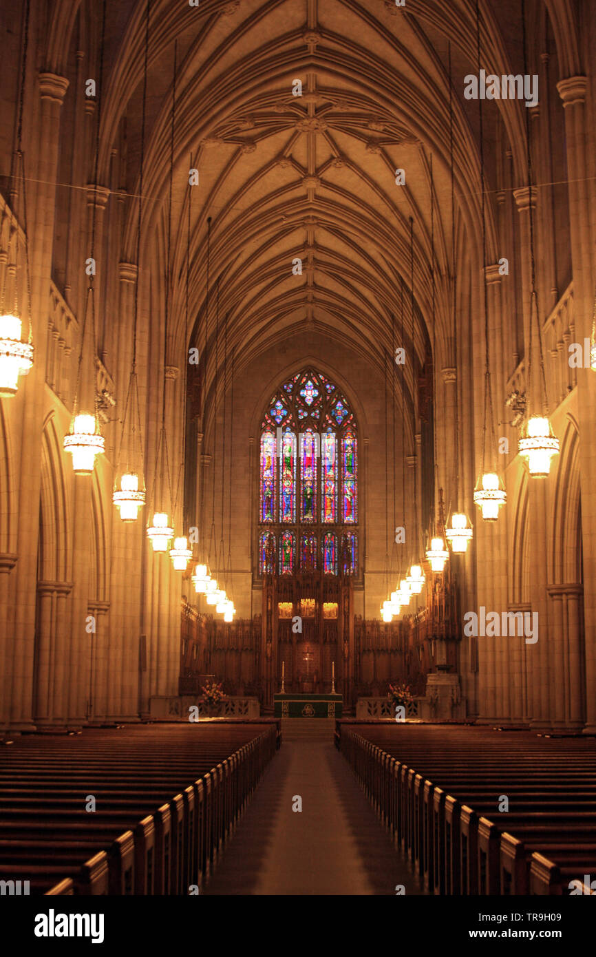 Interior of Duke Chapel in Durham, NC, USA Stock Photo Alamy