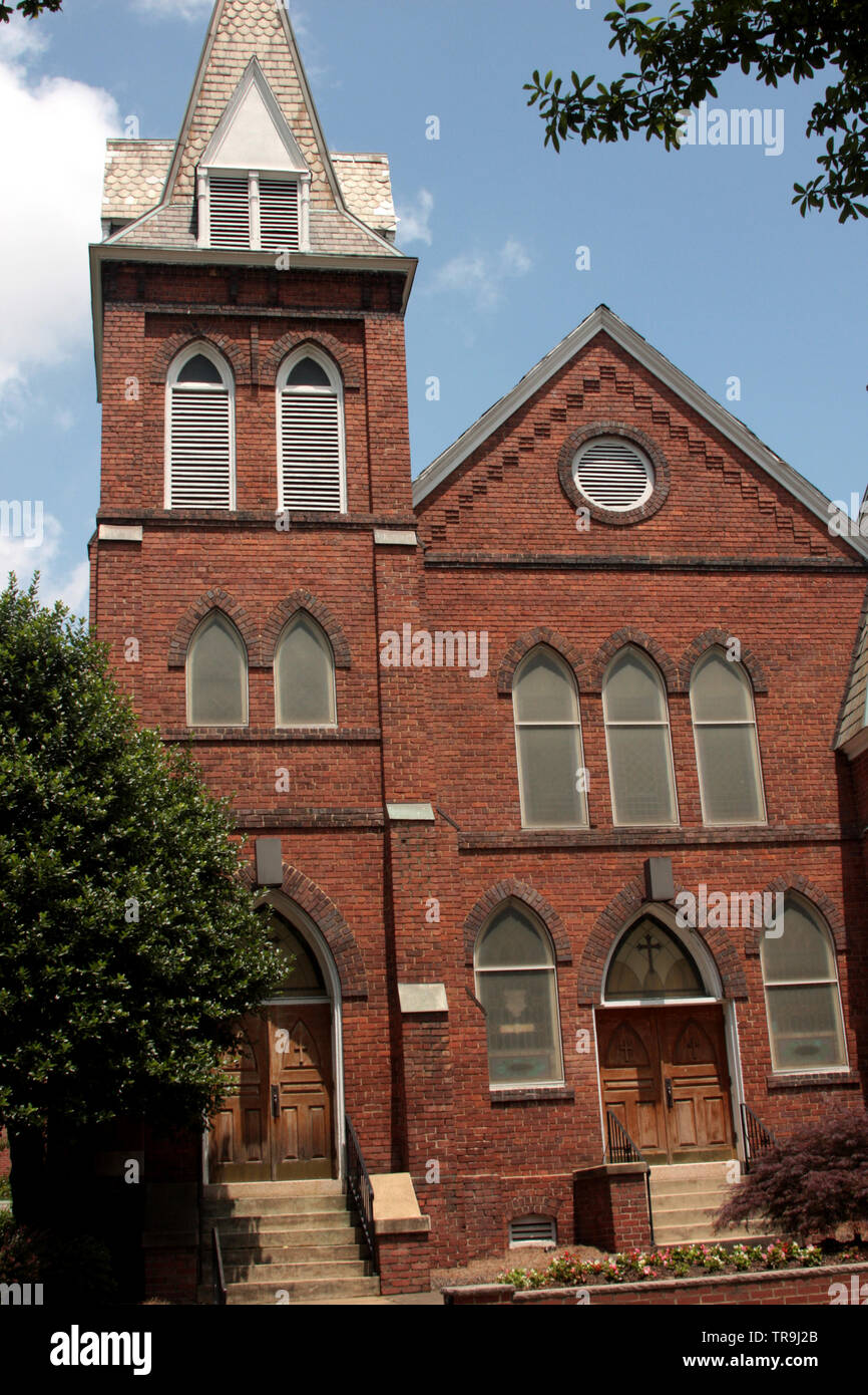First United Presbyterian Church in Charlotte, NC, USA Stock Photo