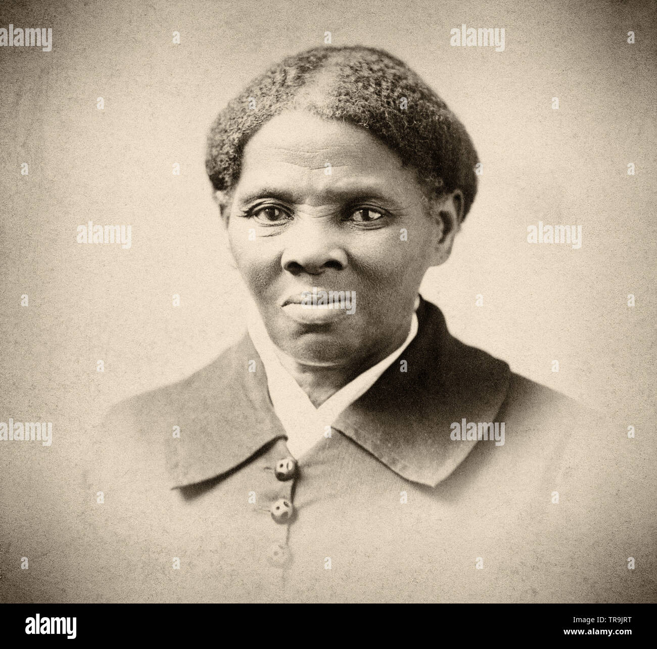 A photographic portrait of famed abolitionist and political activist Harriet Tubman Stock Photo