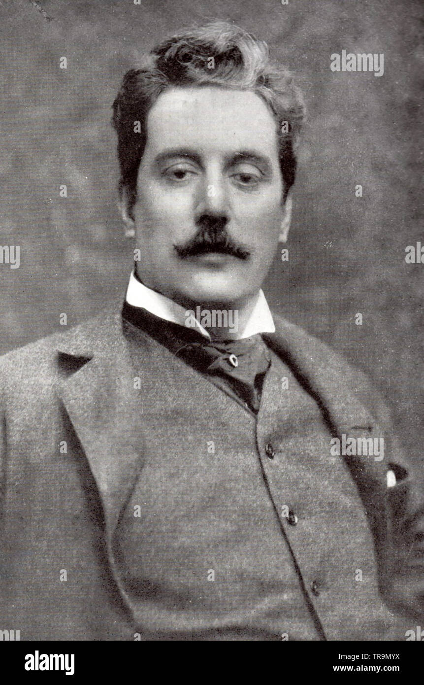 GIACOMO PUCCINI (1858-1924) Italian opera composer about 1900 Stock Photo
